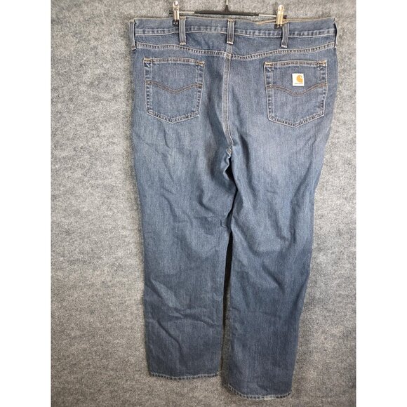 Carhartt Jeans Mens 42x32 Straight Leg Workwear Denim Pants Classic 101483-968 - Picture 2 of 8